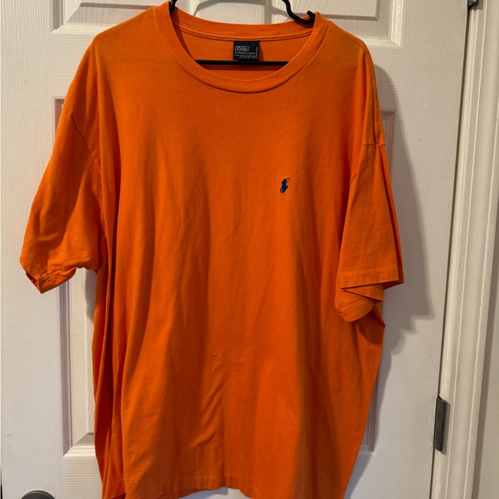 Men’s Polo by Ralph Lauren tshirt. XXL orange
